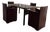 Mario Bellini for Cassina “Break” Chairs (Set of 4) + Modern Custom Zebrawood Table — Italian Modern Dining Set For Sale