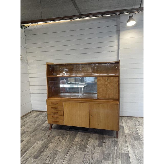 Vintage Display Bar Cabinet with Secretaire from Novy Domov, 1968 For Sale - Image 10 of 10