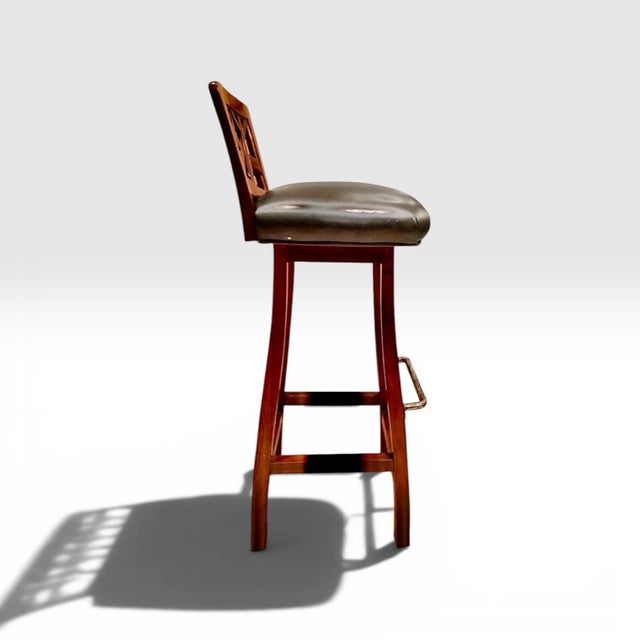 Martin Pierce English Hedgerow Bar Counter Stools- A Set of 4 For Sale - Image 4 of 7