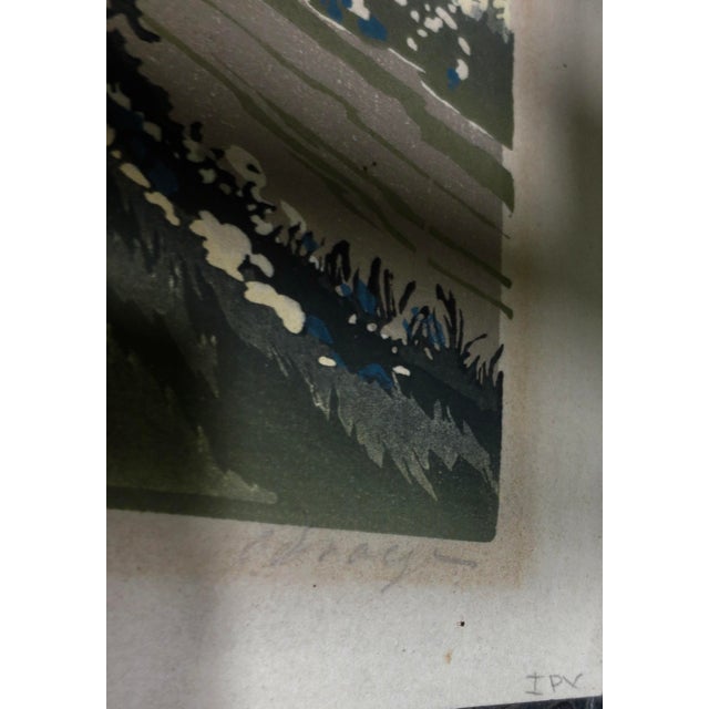 Mid 20th Century Paul Oskar Droge Signed Woodcut For Sale - Image 5 of 12