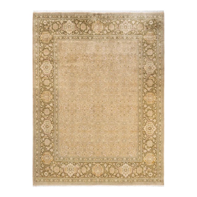 Mogul, One-of-a-Kind Hand-Knotted Area Rug - Ivory, 8' 0" x 10' 5" For Sale