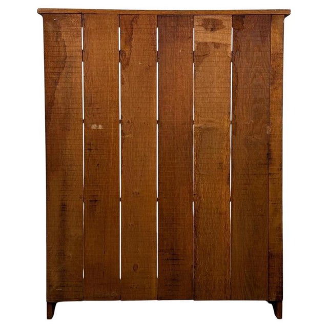 Wood 20th Century Oak Bookcase with Open Shelving For Sale - Image 7 of 10