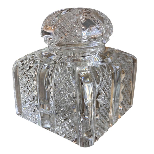 1990s Limited Edition Baccarat French Crystal "Zola" Inkwell For Sale - Image 5 of 6