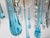 Vintage Murano-Style Blue Glass Teardrop Waterfall Chandelier, C. 1970 For Sale - Image 15 of 18