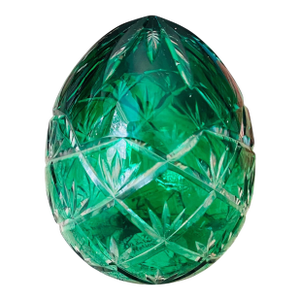 Emerald Green Crystal Egg
