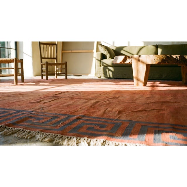 Early 20th Century Indian Cotton Dhurrie Carpet For Sale - Image 10 of 10