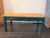 English Pine Coffee Table With Blue Painted Base For Sale - Image 4 of 9