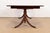 Baker Furniture Style Georgian Banded Mahogany Double Pedestal Extension Dining Table, Newly Refinished For Sale - Image 10 of 11