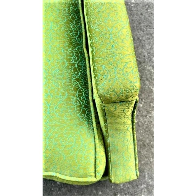 Emerald Baker Furniture Hollywood Regency Sofas Dated 1963 With Original Emerald Upholstery - a Pair For Sale - Image 8 of 11