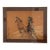 Jean M. Brown "Mustang" Pastel + Ink Artwork, Framed For Sale
