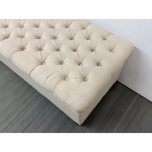 Cream Noble House Julianna Bench For Sale - Image 8 of 12