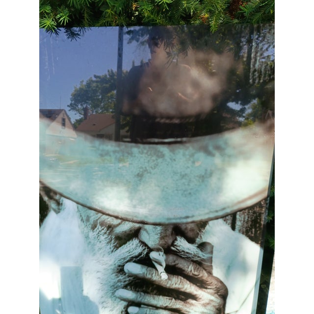 Huge 4' X 3' High-Def Metal Wall Art - Modern Gritty Portrait For Sale - Image 4 of 9