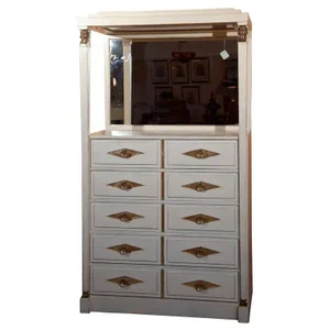 French Empire Style Painted and Parcel Gilt Vanity Dresser by Grosfeld House