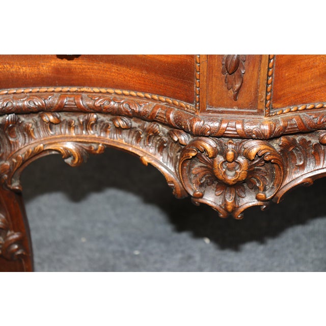 Thomas Chippendale 19th C English Thomas Chippendale Style Mahogany Commode Best Quality For Sale - Image 4 of 10