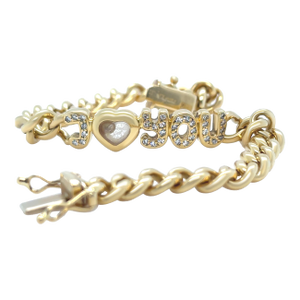 Chopard 18ct Yellow Gold Diamond Bracelet - 26.74g