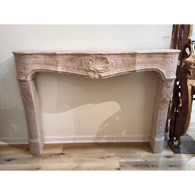 Antique White Fine French Marble Mantelpiece, 18th Century For Sale - Image 8 of 11
