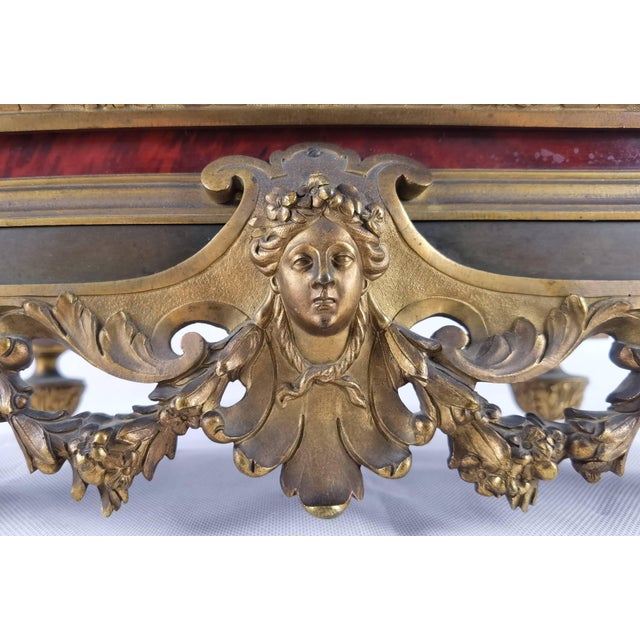 Antique Pendulum Clock in Bronze and Wood from Lagarde, Paris, 1860s For Sale - Image 10 of 18