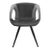 2022, Scan Design, Orion Dining Chair (Set of Four), Alu Grey Velvet & Vintage Grey Eco-Pele For Sale
