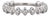 0.18ctw Diamond Wedding Anniversary Band 18k White Gold Stackable Size 6.5 For Sale