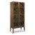 Transitional Modern Reed Brown Cabinet For Sale - Image 3 of 3