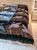 Textile Heron Silk Velvet Throw Bedspread For Sale - Image 7 of 9