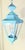 Vintage Solid Brass Hanging Lantern Hexagonal 3-Light Pendant With Verdigris For Sale - Image 4 of 14