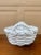 1980s Italian White Ceramic Trompe L’Oeil Woven Basket Cachepot For Sale - Image 10 of 12