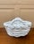 Italian White Ceramic Woven Cachepot Basket For Sale - Image 9 of 11
