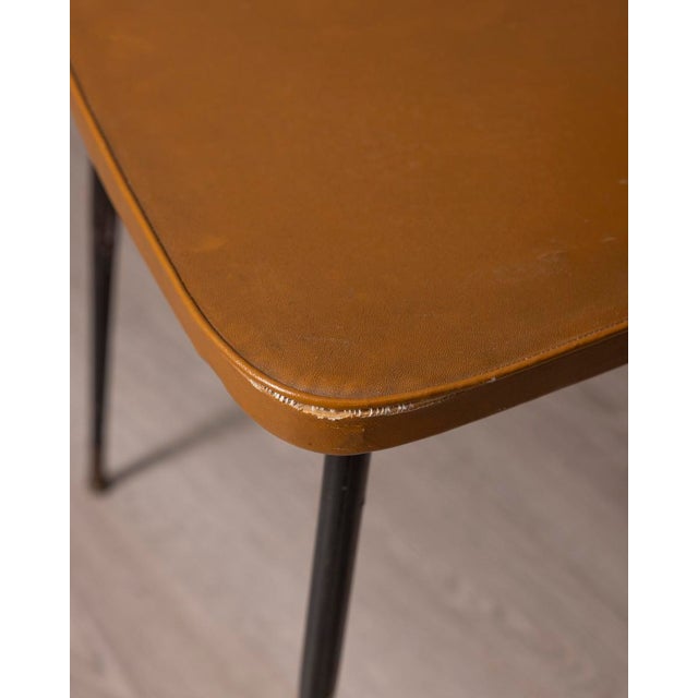 Vintage Italian Metal and Leather Chairs, 1960s, Set of 6 For Sale - Image 6 of 13