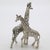 1970s 2 X Vintage Italian Handmade Genuine Silver Giraffes Figurine Miniatures, Made in Varese (Va), Italy For Sale - Image 5 of 9