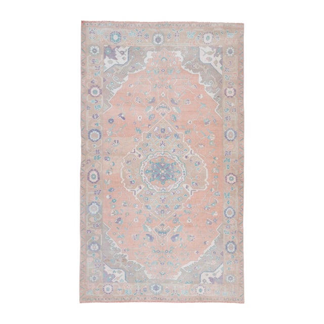 Handknotted Wool Faded Turkish Oushak Rugs For Sale - Image 13 of 13