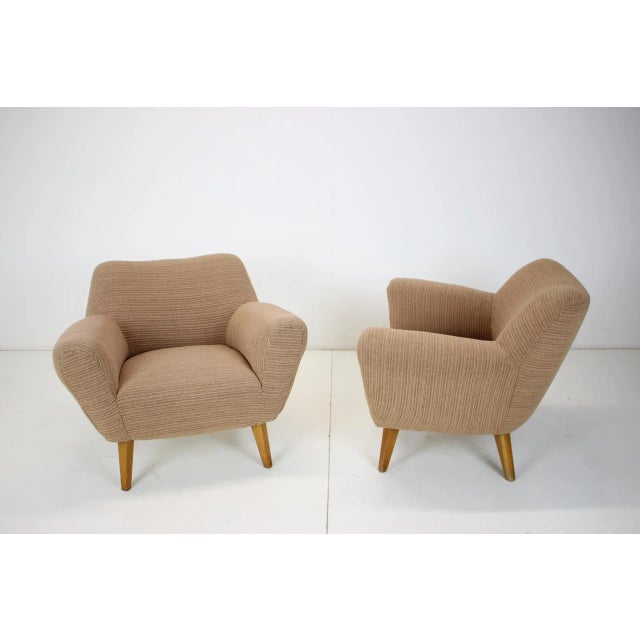 Wood Set of Club Armchairs, 1970s For Sale - Image 7 of 11