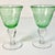 Murano Vintage Italian Rustic European Controlled Bubble Hand Blown Glass Wine Goblets - Set of 7, After Murano For Sale - Image 4 of 9