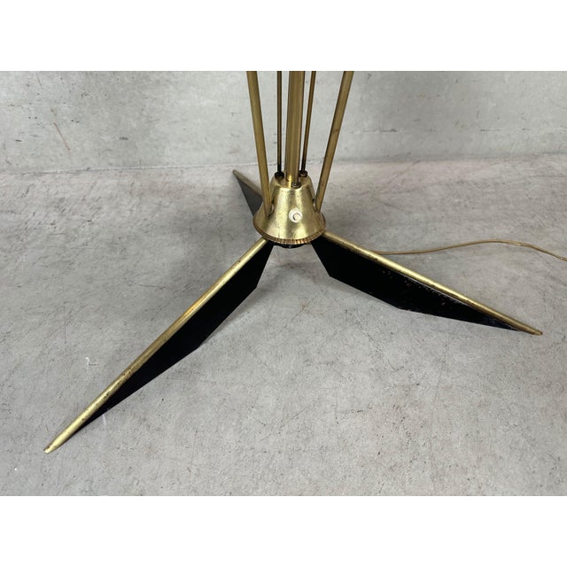 Vintage Brass Floor Lamp from Lunel, 1950s For Sale - Image 11 of 12