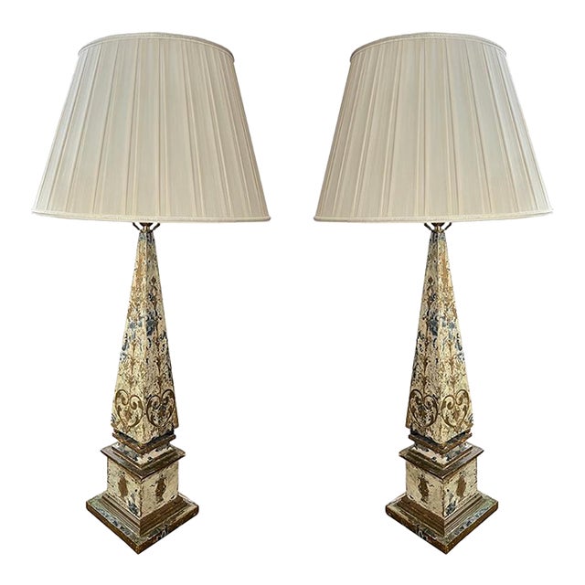 Pair of Vintage Florentine Table Lamps For Sale