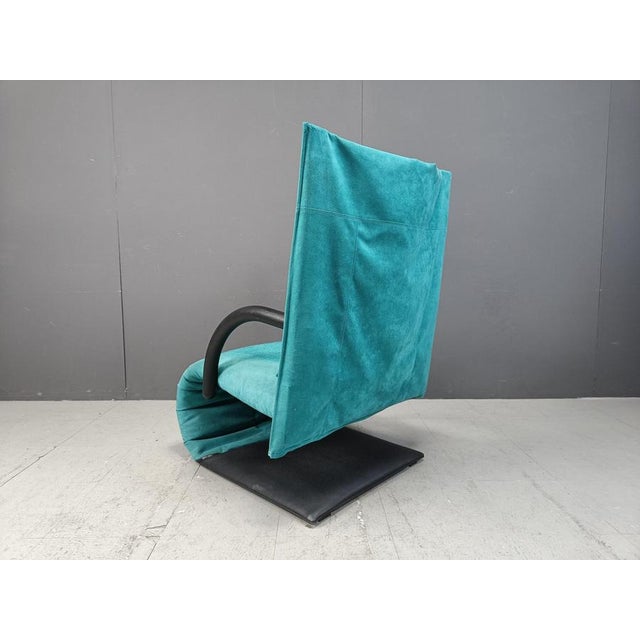 Black Zen Armchair attributed to Claude Brisson for Ligne Roset, France, 1980s For Sale - Image 8 of 11