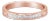 10K Rose Gold over .925 Sterling Silver 1/5 Cttw Diamond Channel-Set Stackable Band Ring (H-I Color, I1-I2 Clarity) - Size 7 For Sale