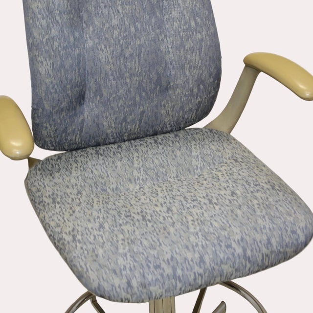 Mid-Century Modern 1988 Steelcase Drafting Chair With Armrests For Sale - Image 3 of 8