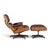 Brown Charles and Ray Eames for Herman Miller Mid Century Lounge Chair and Ottoman For Sale - Image 8 of 10