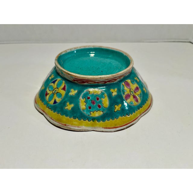 Set of 4 Antique Chinese Porcelain Qing Dynasty Green Bowl Aprox. dimensions: 6.5" diameter x 2"H Good antique condition!...