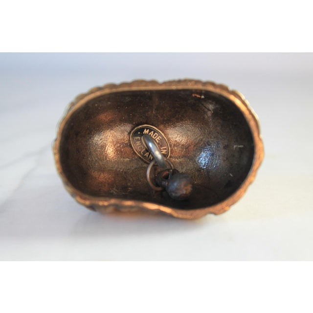 Metal Mid-Century Solid Brass Couple Dinner Bell - England For Sale - Image 7 of 7