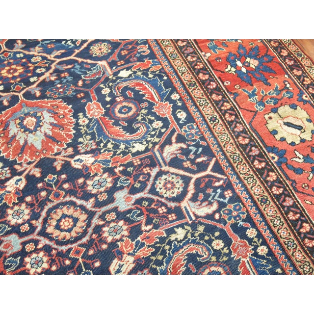 Oversize Antique Persian Wool Sultanabad Mahal Traditional Carpet - 12'10" x 19' For Sale In New York - Image 6 of 6