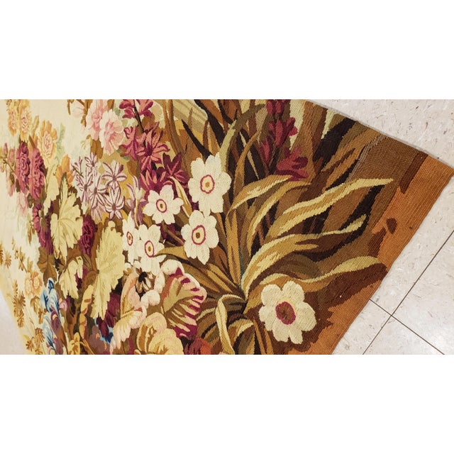 Textile Circa 1900 Antique French Soft Autumn Color Tapestry For Sale - Image 7 of 9
