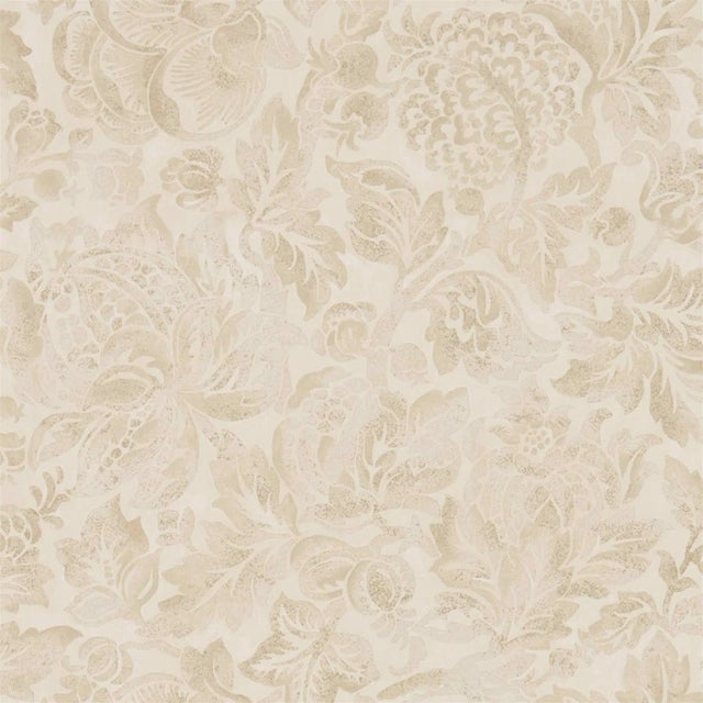 Sanderson Thackeray Wallpaper in Sepia - a Sample For Sale