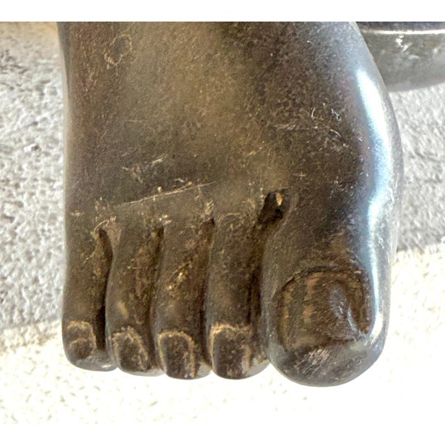 Large Black Marble Cubist Sculpture Nude Woman For Sale - Image 12 of 12