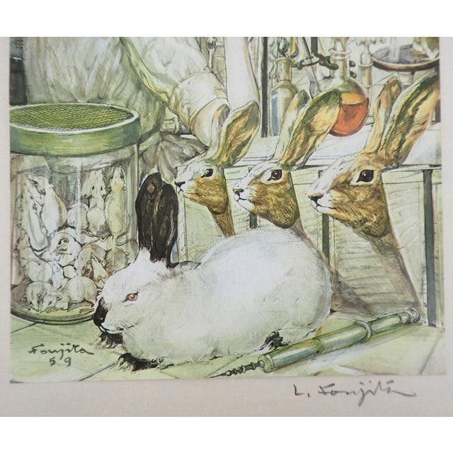 After Léonard Tsuguharu Foujita, The Laboratory Assistant, 1959, Photogravure For Sale - Image 9 of 10