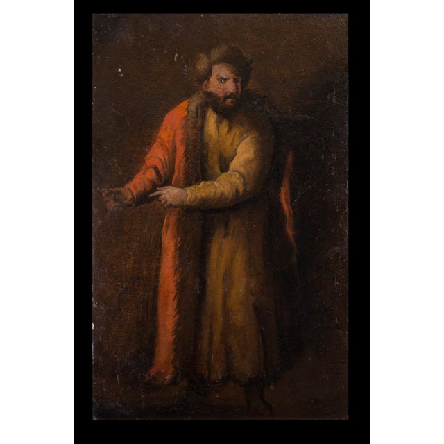 Pietro Della Vecchia, Man in a Coat Trimmed with Fur, 17th Century, Oil on Canvas For Sale - Image 10 of 10