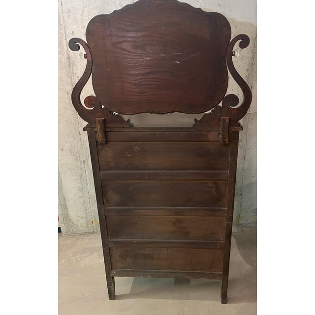 Eastlake Style Highboy Chest With Mirror For Sale - Image 4 of 12