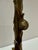 Early 19th Century Early 19th Century Pair Ornate Gothic Revival Brass Candlesticks Hoof Feet Floral Tripod Bases For Sale - Image 5 of 9