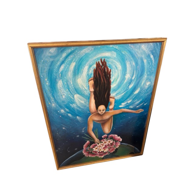 1980s Original Framed Oil Painting Signed by Artist For Sale In Phoenix - Image 6 of 9